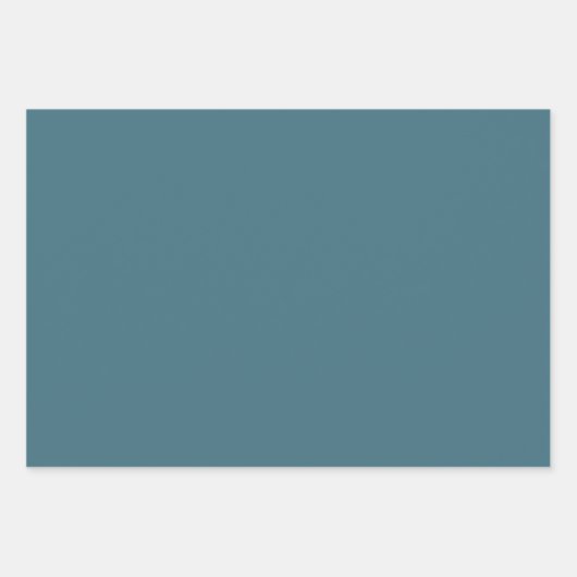 Muted Cyaan Plaid Pattern Wrapping Paper Set (Voorkant 3)