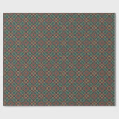 Muted Diamond Grid Tartan Check Cadeaupapier (Vlak)