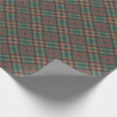 Muted Diamond Grid Tartan Check Cadeaupapier (Hoek)