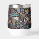 Muted Earthy Folk Art Patchwork Quilt (Links)