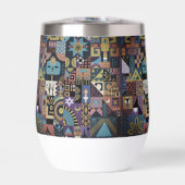 Muted Earthy Folk Art Patchwork Quilt (Voorkant)