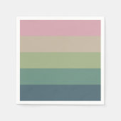 Muted Elegance - Gestreepte partij servetten (Voorkant)