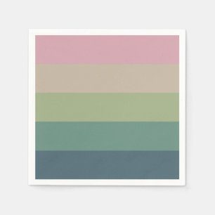 Muted Elegance - Gestreepte partij servetten