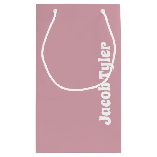 Muted Elegance - kleine mistige Roos naam geschenk Klein Cadeauzakje (Achterkant)