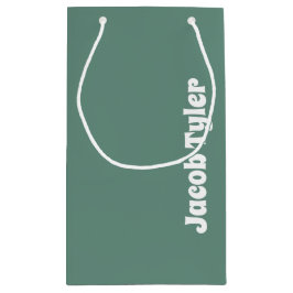 Muted Elegance - Kleine oceaan Blauwgroen naam Gif Klein Cadeauzakje