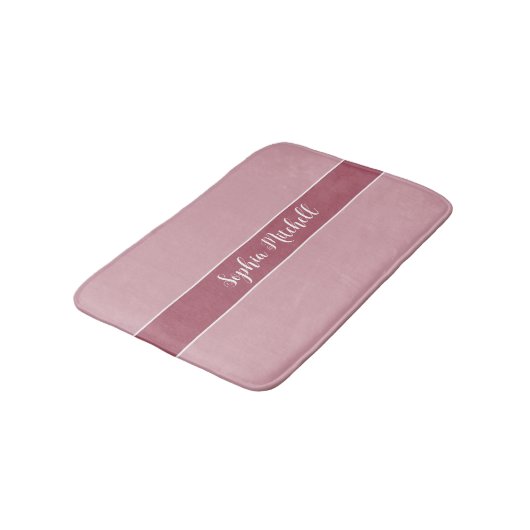 Muted Elegance - Misty Roos Naam Bath Mat (Gekanteld)