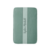 Muted Elegance - Ocean Blauwgroen naam Bath Mat (Voorkant Verticaal)