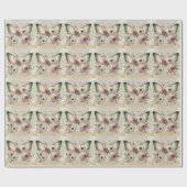 Muted Floral Butterfly Cadeaupapier (Vlak)