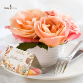 Muted Florals Thanksgiving Blank Buffet Card Kaart