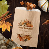 Muted Florals Thanksgiving Favor Bag Bedankzakje