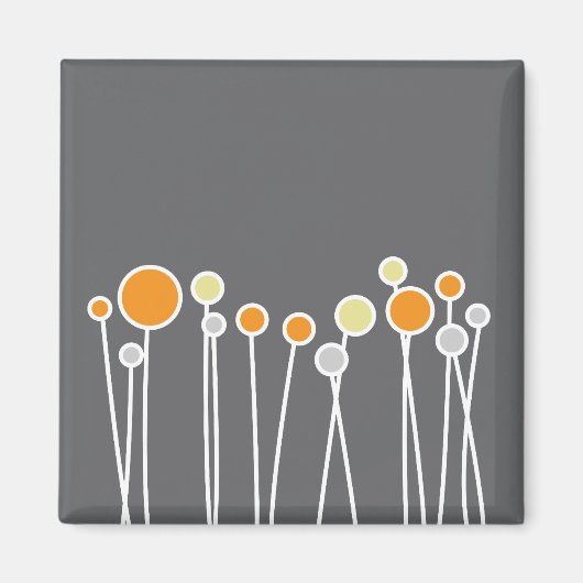 Muted Flowers Magnet - Mod-serie (Voorkant)