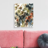Muted Forest Watercolor Canvas Afdruk (Insitu (Woonkamer))