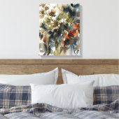 Muted Forest Watercolor Canvas Afdruk (Insitu (Slaapkamer))
