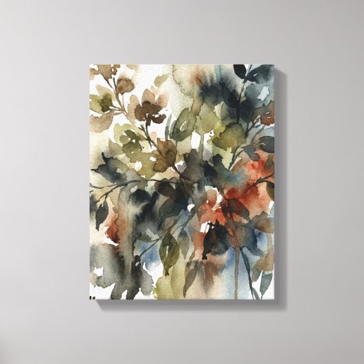 Muted Forest Watercolor Canvas Afdruk (Voorkant)