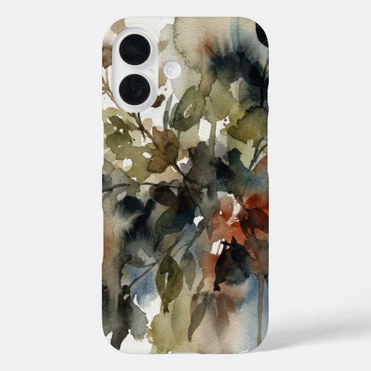 Muted Forest Watercolor Case-Mate iPhone Case (Achterkant)