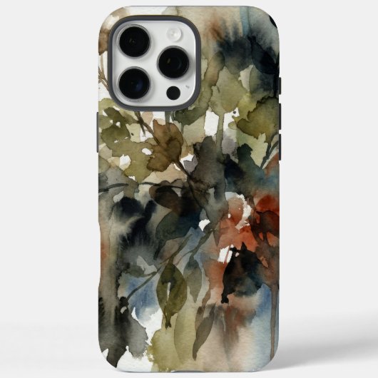 Muted Forest Watercolor Case-Mate iPhone Case (Achterkant)