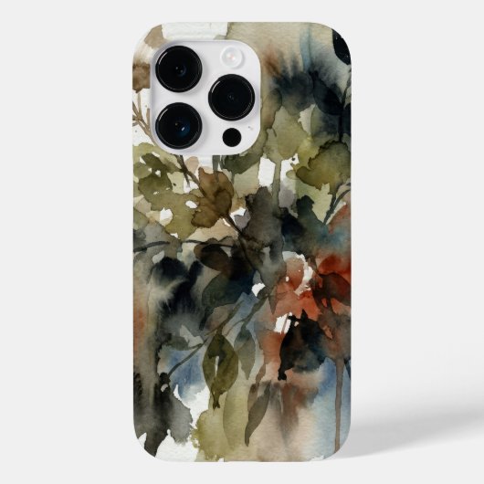 Muted Forest Watercolor Case-Mate iPhone Case (Achterkant)