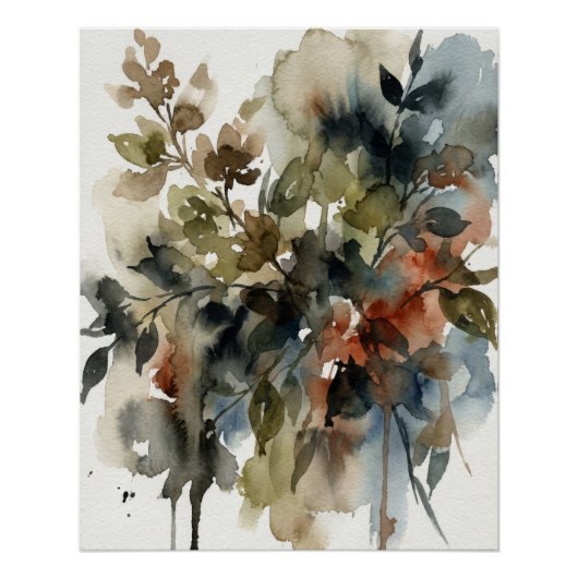 Muted Forest Watercolor Perfect Poster (Voorkant)