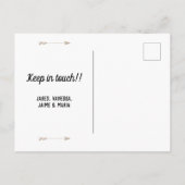 Muted Gold We hebben verhuisd - Texas Aankondigingskaart (Achterkant)