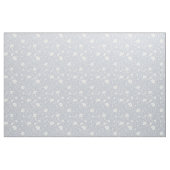 Muted Gray And White Wildflower Pattern Stof (Fat Quarter)