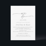 Muted Gray Simple Minimal We Do Again Vow Renewal Kaart<br><div class="desc">This muted gray simple minimal we do again vow renewal invitation is perfect for a modern event. The simple and elegant design features classic and fancy script typography in gray and white.</div>
