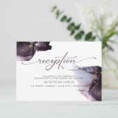 Muted Heather Paarse Abstracte Waterverf Kaart (Staand voorkant)