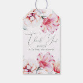 Muted Lavender Floral Wedding Bedankt Cadeaulabel (Achterkant)