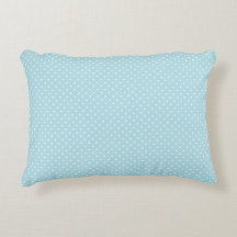 Muted Light Cyan Aqua Blue en Polka Dots