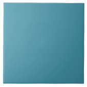 Muted Marine Blue Ceramic Tile. Tegeltje (Voorkant)