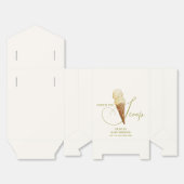 Muted Modern Elegant Ice Cream Scoop Baby shower Bedankdoosjes (Ongevouwen)