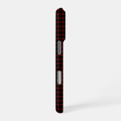 Muted Monochromatic Red and Black Checkered Gift iPhone Hoesje (Rechterkant)