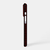 Muted Monochromatic Red and Black Checkered Gift iPhone Hoesje (Linkerkant)