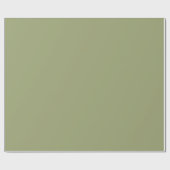 Muted Moss Green Color Cadeaupapier (Vlak)