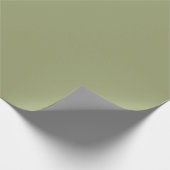 Muted Moss Green Color Cadeaupapier (Hoek)
