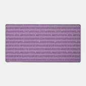 Muted Mulberry Glitter Style Horizontal Stripes Bureaumat (Voorkant)