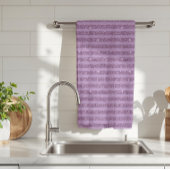 Muted Mulberry Glitter Style Horizontal Stripes Theedoek