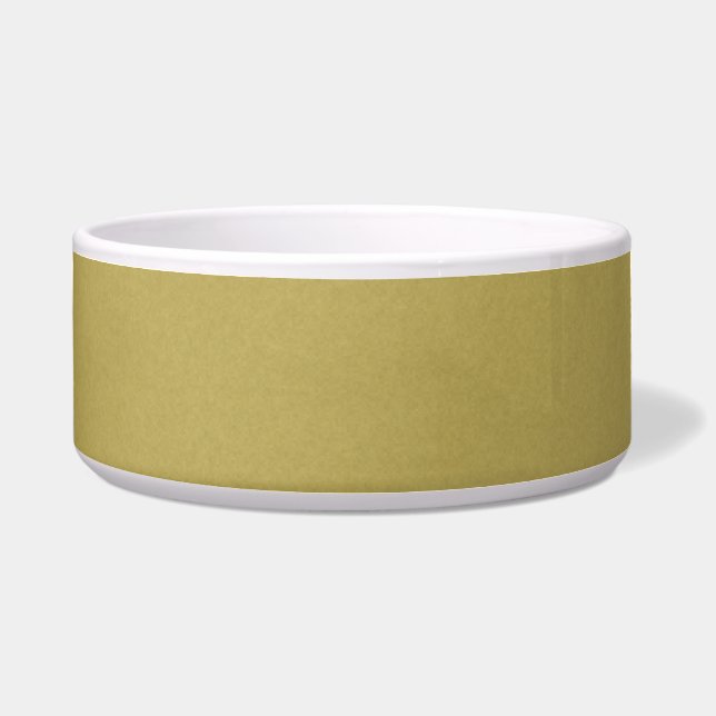 Muted Olive Green Pet Bowl Voerbakje (Voorkant)