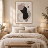 Muted Orbit | Minimal Abstract Plaster Art Print