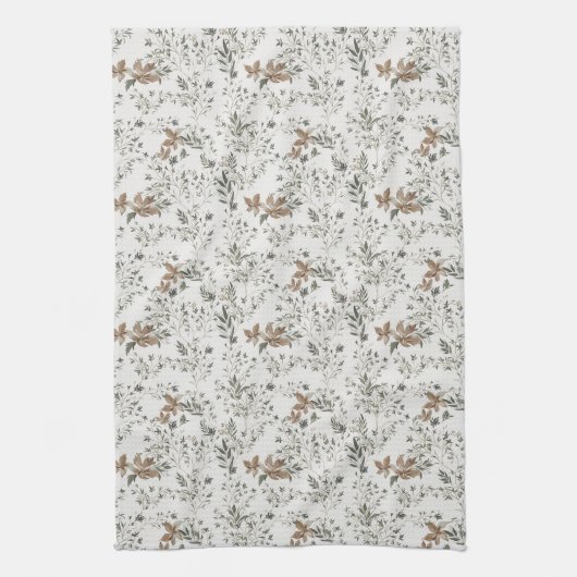Muted Poinsettas Kitchen Towel Theedoek (Verticaal)