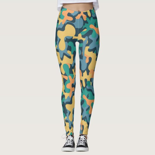 Muted Rainbow Signature Camo Leggings (Voorkant)