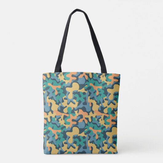 Muted Rainbow Signature Camo Tote Bag (Achterkant)