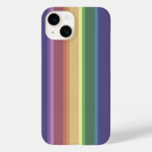 Muted rainbow strepen Hoesje-Mate iPhone case (Achterkant)
