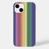Muted rainbow strepen Hoesje-Mate iPhone case