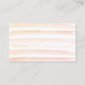 Muted Rainbow Waterverf Roze Luier Raffle Ticket Informatiekaartje (Achterkant)