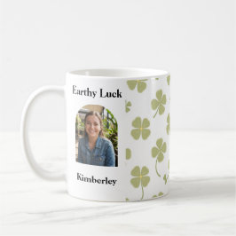 Muted Sage Green Lucky Charm Personalized Koffiemok