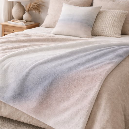 Muted Sky Wash Sherpa Blanket Deken