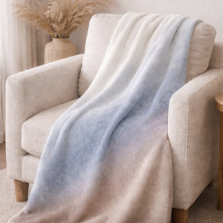 Muted Sky Wash Sherpa Blanket Sherpa Deken