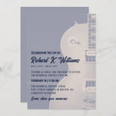 Muted Slate Tones Gitaar Vieren Het Leven Kaart (Voorkant / Achterkant)