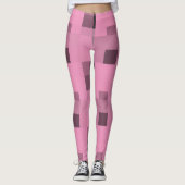 Muted Taupe/Black Pattern Leggings (Voorkant)