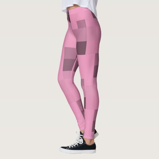 Muted Taupe/Black Pattern Leggings (Links)